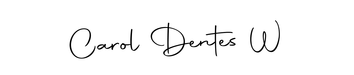 Create a beautiful signature design for name Carol Dentes W. With this signature (Autography-DOLnW) fonts, you can make a handwritten signature for free. Carol Dentes W signature style 10 images and pictures png