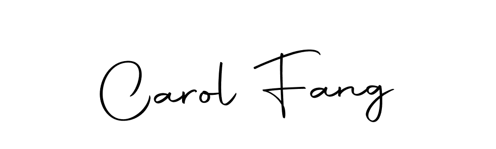 How to make Carol Fang name signature. Use Autography-DOLnW style for creating short signs online. This is the latest handwritten sign. Carol Fang signature style 10 images and pictures png