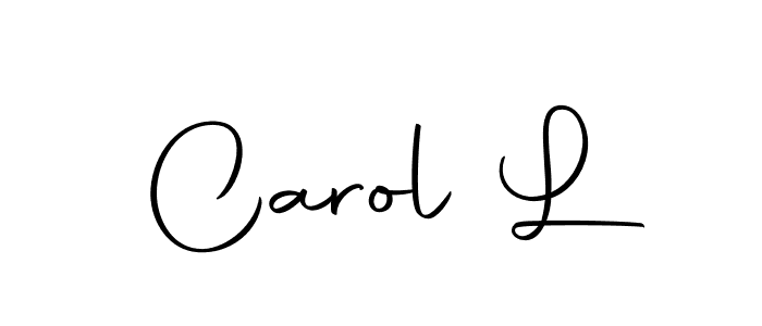 Use a signature maker to create a handwritten signature online. With this signature software, you can design (Autography-DOLnW) your own signature for name Carol L. Carol L signature style 10 images and pictures png