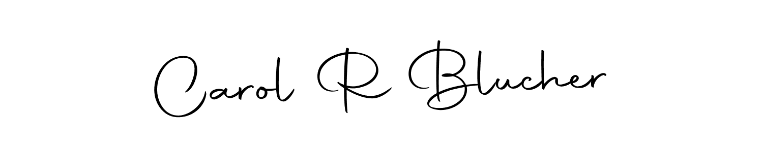 Design your own signature with our free online signature maker. With this signature software, you can create a handwritten (Autography-DOLnW) signature for name Carol R Blucher. Carol R Blucher signature style 10 images and pictures png