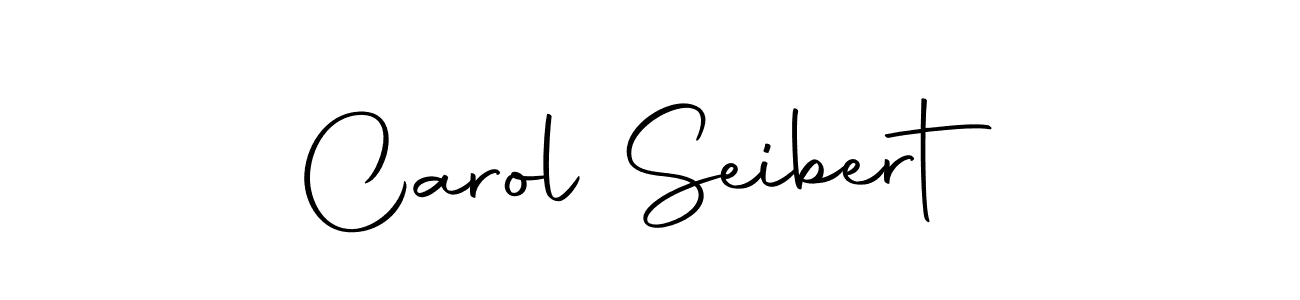 How to make Carol Seibert name signature. Use Autography-DOLnW style for creating short signs online. This is the latest handwritten sign. Carol Seibert signature style 10 images and pictures png