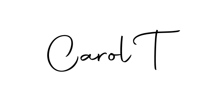 How to make Carol T signature? Autography-DOLnW is a professional autograph style. Create handwritten signature for Carol T name. Carol T signature style 10 images and pictures png