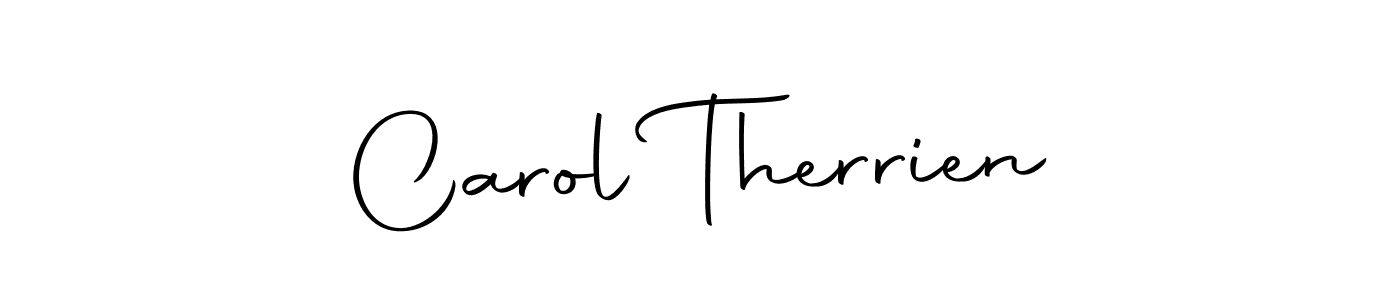 You can use this online signature creator to create a handwritten signature for the name Carol Therrien. This is the best online autograph maker. Carol Therrien signature style 10 images and pictures png