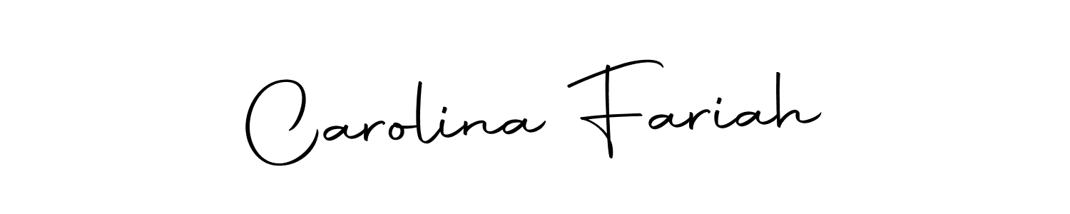 Make a beautiful signature design for name Carolina Fariah. Use this online signature maker to create a handwritten signature for free. Carolina Fariah signature style 10 images and pictures png