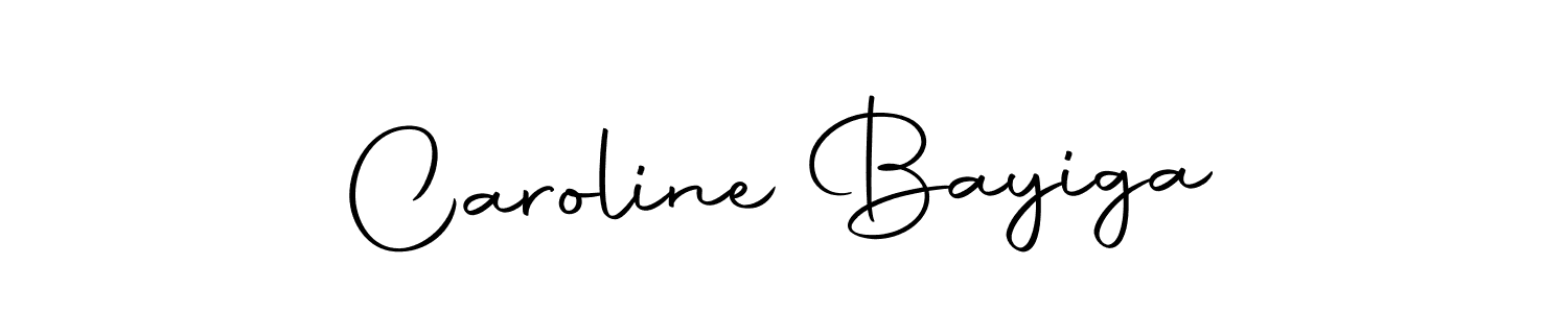 How to make Caroline Bayiga name signature. Use Autography-DOLnW style for creating short signs online. This is the latest handwritten sign. Caroline Bayiga signature style 10 images and pictures png