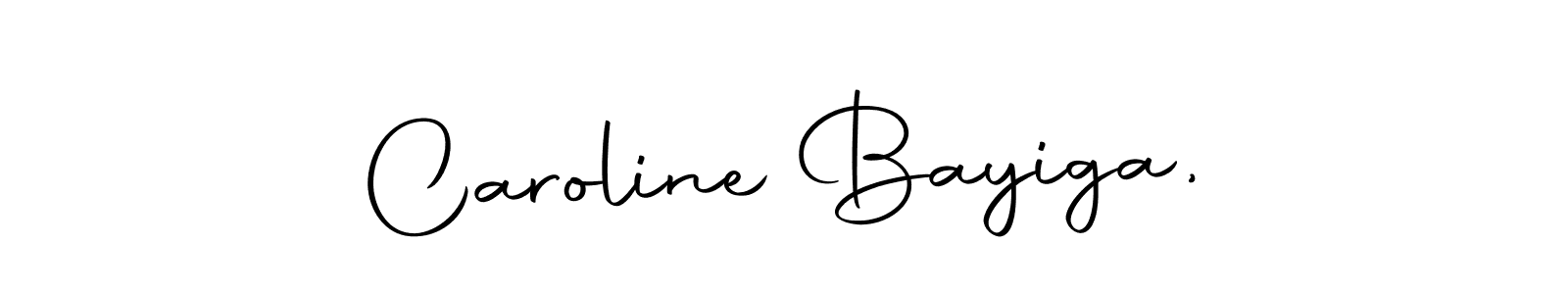 if you are searching for the best signature style for your name Caroline Bayiga,. so please give up your signature search. here we have designed multiple signature styles  using Autography-DOLnW. Caroline Bayiga, signature style 10 images and pictures png