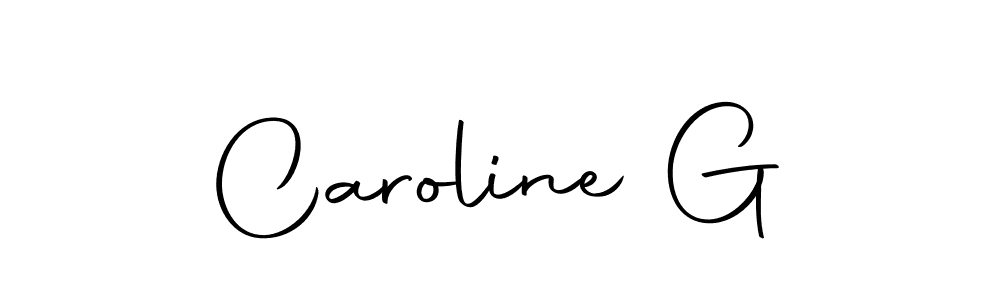 Use a signature maker to create a handwritten signature online. With this signature software, you can design (Autography-DOLnW) your own signature for name Caroline G. Caroline G signature style 10 images and pictures png