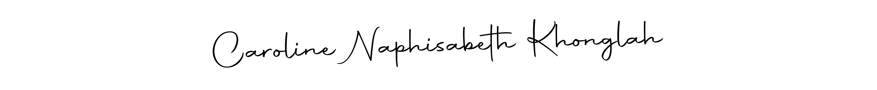 It looks lik you need a new signature style for name Caroline Naphisabeth Khonglah. Design unique handwritten (Autography-DOLnW) signature with our free signature maker in just a few clicks. Caroline Naphisabeth Khonglah signature style 10 images and pictures png