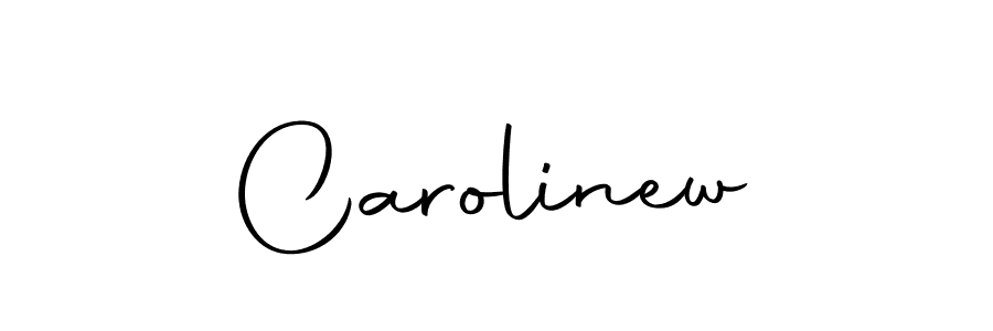 Make a beautiful signature design for name Carolinew. Use this online signature maker to create a handwritten signature for free. Carolinew signature style 10 images and pictures png