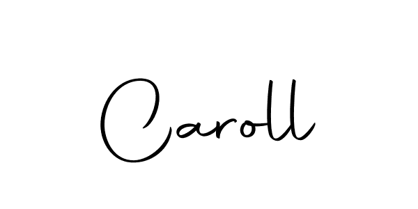 Design your own signature with our free online signature maker. With this signature software, you can create a handwritten (Autography-DOLnW) signature for name Caroll. Caroll signature style 10 images and pictures png