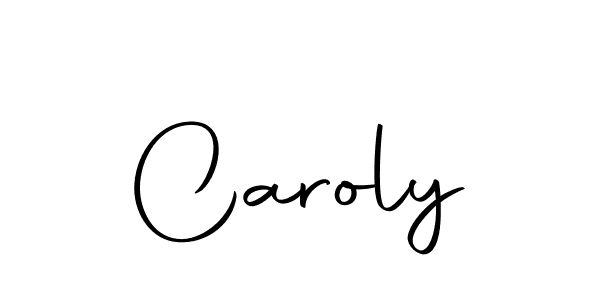You should practise on your own different ways (Autography-DOLnW) to write your name (Caroly) in signature. don't let someone else do it for you. Caroly signature style 10 images and pictures png