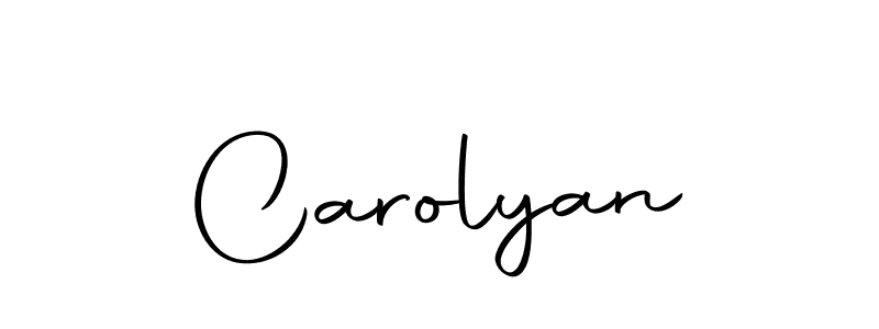 Make a beautiful signature design for name Carolyan. Use this online signature maker to create a handwritten signature for free. Carolyan signature style 10 images and pictures png