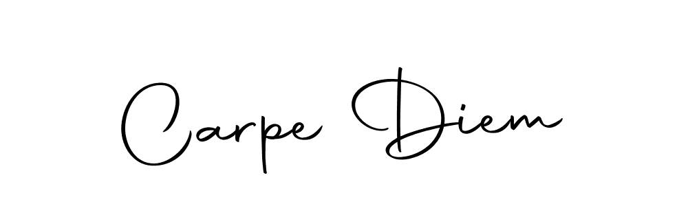 Create a beautiful signature design for name Carpe Diem. With this signature (Autography-DOLnW) fonts, you can make a handwritten signature for free. Carpe Diem signature style 10 images and pictures png