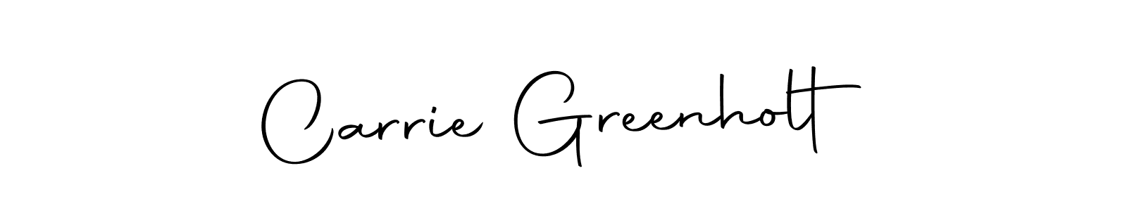 Design your own signature with our free online signature maker. With this signature software, you can create a handwritten (Autography-DOLnW) signature for name Carrie Greenholt. Carrie Greenholt signature style 10 images and pictures png