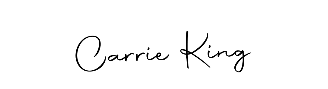 Make a beautiful signature design for name Carrie King. Use this online signature maker to create a handwritten signature for free. Carrie King signature style 10 images and pictures png