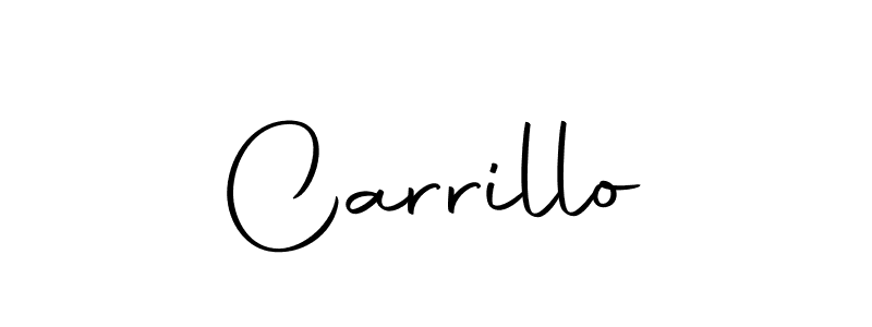 Create a beautiful signature design for name Carrillo. With this signature (Autography-DOLnW) fonts, you can make a handwritten signature for free. Carrillo signature style 10 images and pictures png