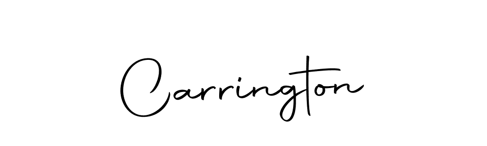 Use a signature maker to create a handwritten signature online. With this signature software, you can design (Autography-DOLnW) your own signature for name Carrington. Carrington signature style 10 images and pictures png