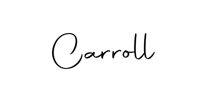 Design your own signature with our free online signature maker. With this signature software, you can create a handwritten (Autography-DOLnW) signature for name Carroll. Carroll signature style 10 images and pictures png