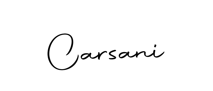 Similarly Autography-DOLnW is the best handwritten signature design. Signature creator online .You can use it as an online autograph creator for name Carsani. Carsani signature style 10 images and pictures png