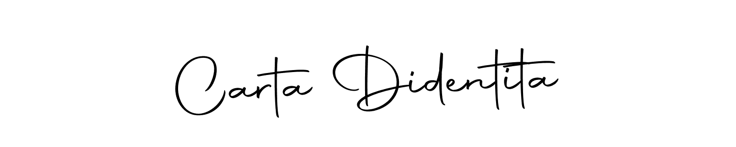 Autography-DOLnW is a professional signature style that is perfect for those who want to add a touch of class to their signature. It is also a great choice for those who want to make their signature more unique. Get Carta Didentita name to fancy signature for free. Carta Didentita signature style 10 images and pictures png