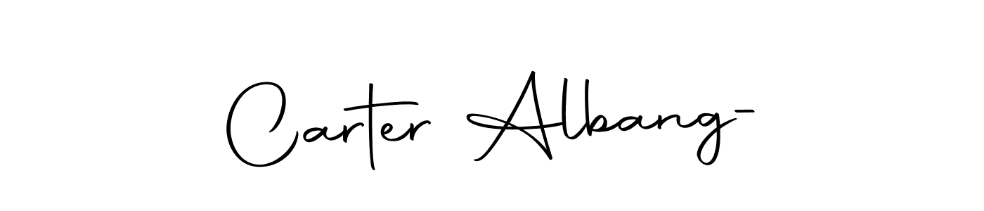 Design your own signature with our free online signature maker. With this signature software, you can create a handwritten (Autography-DOLnW) signature for name Carter Albang-. Carter Albang- signature style 10 images and pictures png
