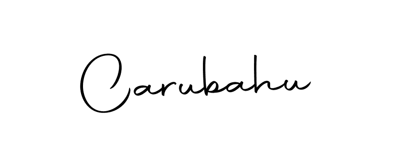 You should practise on your own different ways (Autography-DOLnW) to write your name (Carubahu) in signature. don't let someone else do it for you. Carubahu signature style 10 images and pictures png