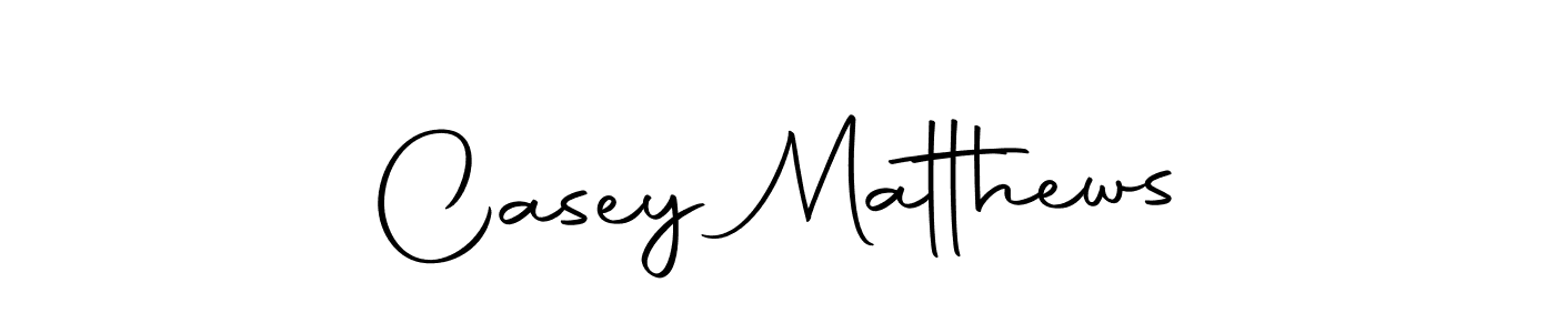 Design your own signature with our free online signature maker. With this signature software, you can create a handwritten (Autography-DOLnW) signature for name Casey Matthews. Casey Matthews signature style 10 images and pictures png