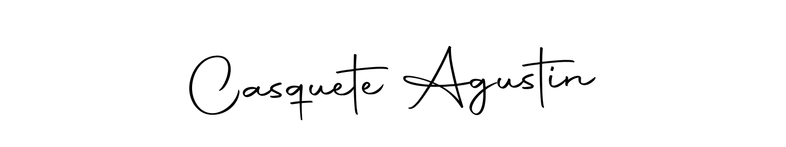 You should practise on your own different ways (Autography-DOLnW) to write your name (Casquete Agustin) in signature. don't let someone else do it for you. Casquete Agustin signature style 10 images and pictures png