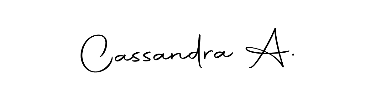 The best way (Autography-DOLnW) to make a short signature is to pick only two or three words in your name. The name Cassandra A. include a total of six letters. For converting this name. Cassandra A. signature style 10 images and pictures png
