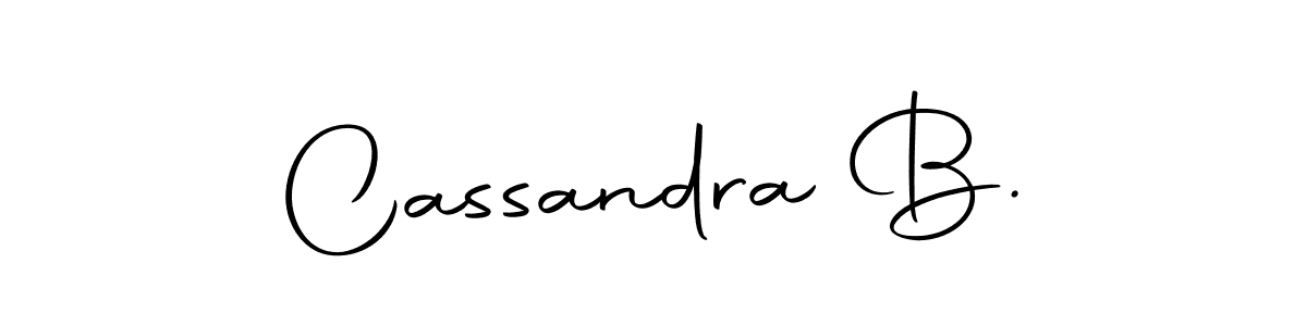 Design your own signature with our free online signature maker. With this signature software, you can create a handwritten (Autography-DOLnW) signature for name Cassandra B.. Cassandra B. signature style 10 images and pictures png