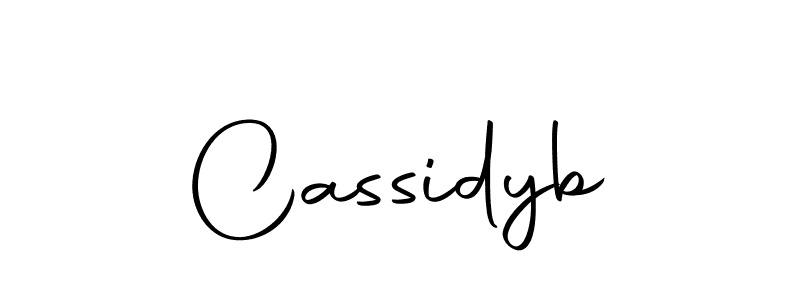 How to make Cassidyb signature? Autography-DOLnW is a professional autograph style. Create handwritten signature for Cassidyb name. Cassidyb signature style 10 images and pictures png