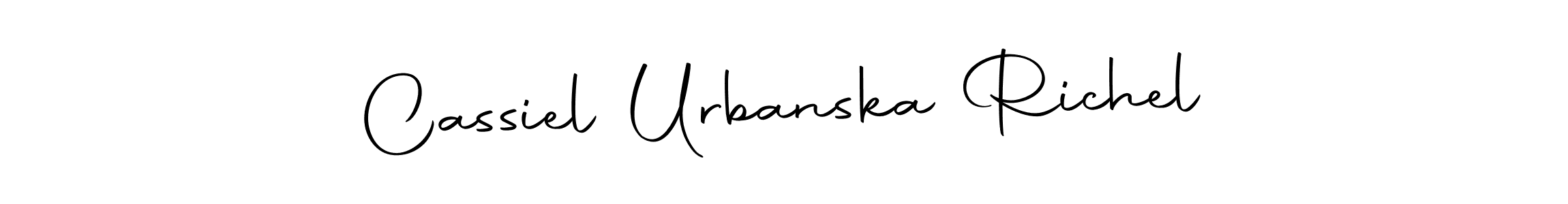 Autography-DOLnW is a professional signature style that is perfect for those who want to add a touch of class to their signature. It is also a great choice for those who want to make their signature more unique. Get Cassiel Urbanska Richel name to fancy signature for free. Cassiel Urbanska Richel signature style 10 images and pictures png