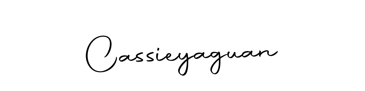 How to make Cassieyaguan name signature. Use Autography-DOLnW style for creating short signs online. This is the latest handwritten sign. Cassieyaguan signature style 10 images and pictures png