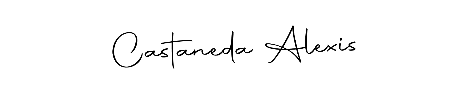 How to make Castaneda Alexis name signature. Use Autography-DOLnW style for creating short signs online. This is the latest handwritten sign. Castaneda Alexis signature style 10 images and pictures png