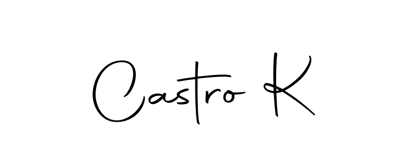 How to make Castro K signature? Autography-DOLnW is a professional autograph style. Create handwritten signature for Castro K name. Castro K signature style 10 images and pictures png