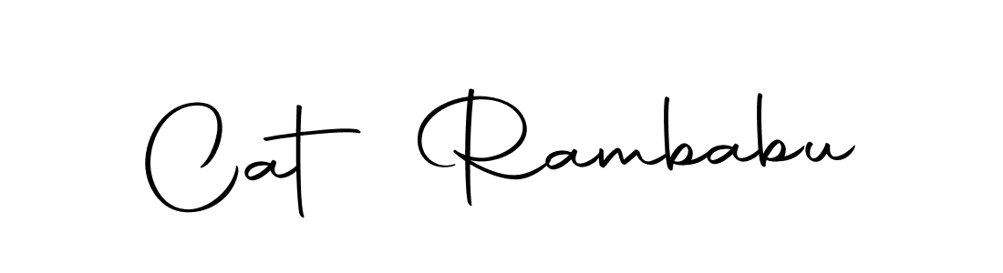 Here are the top 10 professional signature styles for the name Cat Rambabu. These are the best autograph styles you can use for your name. Cat Rambabu signature style 10 images and pictures png