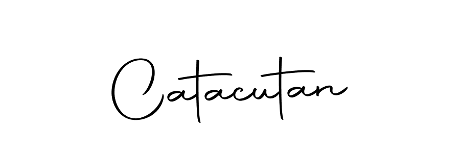 Create a beautiful signature design for name Catacutan. With this signature (Autography-DOLnW) fonts, you can make a handwritten signature for free. Catacutan signature style 10 images and pictures png