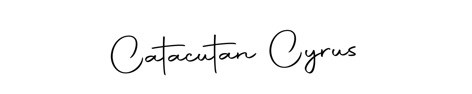 The best way (Autography-DOLnW) to make a short signature is to pick only two or three words in your name. The name Catacutan Cyrus include a total of six letters. For converting this name. Catacutan Cyrus signature style 10 images and pictures png