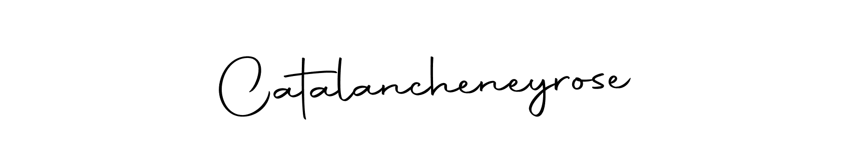 How to make Catalancheneyrose name signature. Use Autography-DOLnW style for creating short signs online. This is the latest handwritten sign. Catalancheneyrose signature style 10 images and pictures png