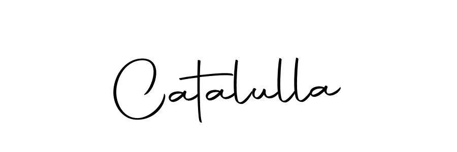 You should practise on your own different ways (Autography-DOLnW) to write your name (Catalulla) in signature. don't let someone else do it for you. Catalulla signature style 10 images and pictures png