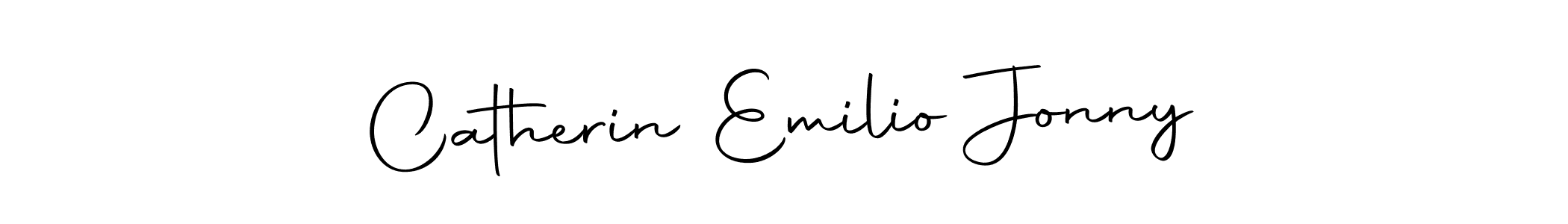 Also You can easily find your signature by using the search form. We will create Catherin Emilio Jonny name handwritten signature images for you free of cost using Autography-DOLnW sign style. Catherin Emilio Jonny signature style 10 images and pictures png