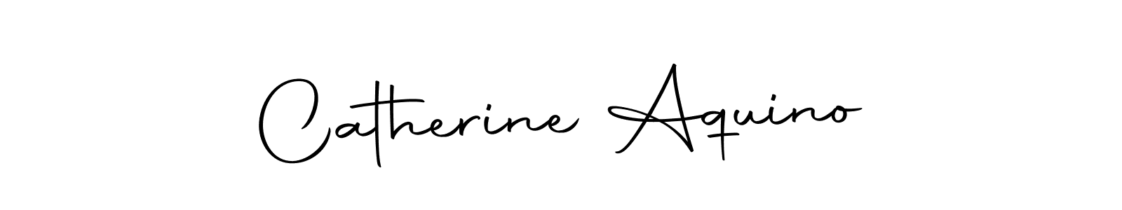 How to make Catherine Aquino name signature. Use Autography-DOLnW style for creating short signs online. This is the latest handwritten sign. Catherine Aquino signature style 10 images and pictures png