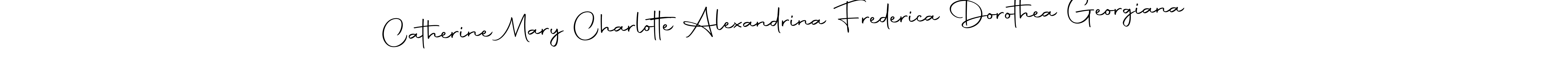 Design your own signature with our free online signature maker. With this signature software, you can create a handwritten (Autography-DOLnW) signature for name Catherine Mary Charlotte Alexandrina Frederica Dorothea Georgiana. Catherine Mary Charlotte Alexandrina Frederica Dorothea Georgiana signature style 10 images and pictures png