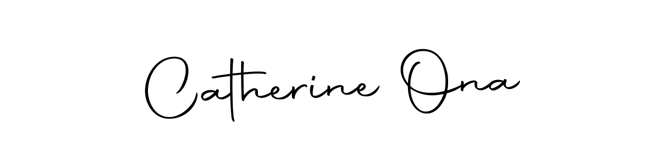 Catherine Ona stylish signature style. Best Handwritten Sign (Autography-DOLnW) for my name. Handwritten Signature Collection Ideas for my name Catherine Ona. Catherine Ona signature style 10 images and pictures png