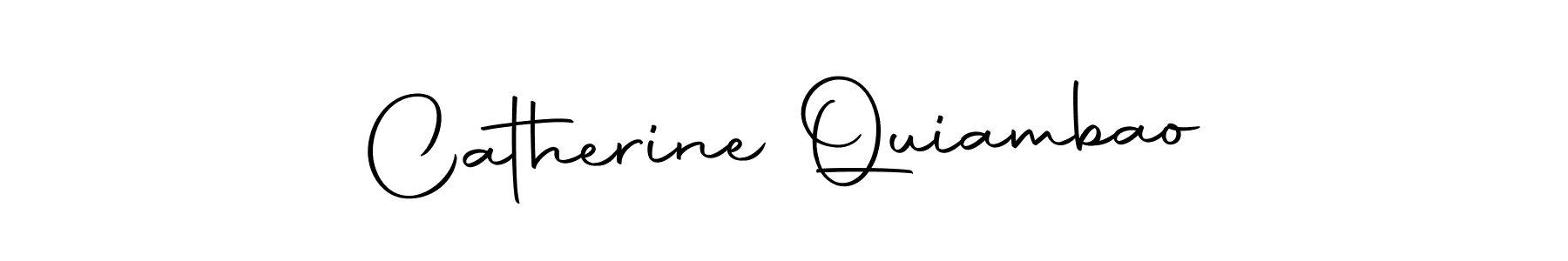 Design your own signature with our free online signature maker. With this signature software, you can create a handwritten (Autography-DOLnW) signature for name Catherine Quiambao. Catherine Quiambao signature style 10 images and pictures png
