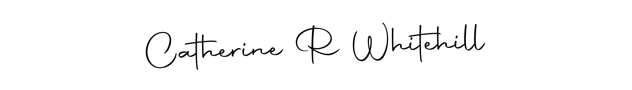 Make a beautiful signature design for name Catherine R Whitehill. With this signature (Autography-DOLnW) style, you can create a handwritten signature for free. Catherine R Whitehill signature style 10 images and pictures png