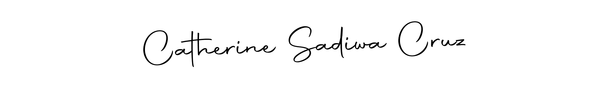 You should practise on your own different ways (Autography-DOLnW) to write your name (Catherine Sadiwa Cruz) in signature. don't let someone else do it for you. Catherine Sadiwa Cruz signature style 10 images and pictures png