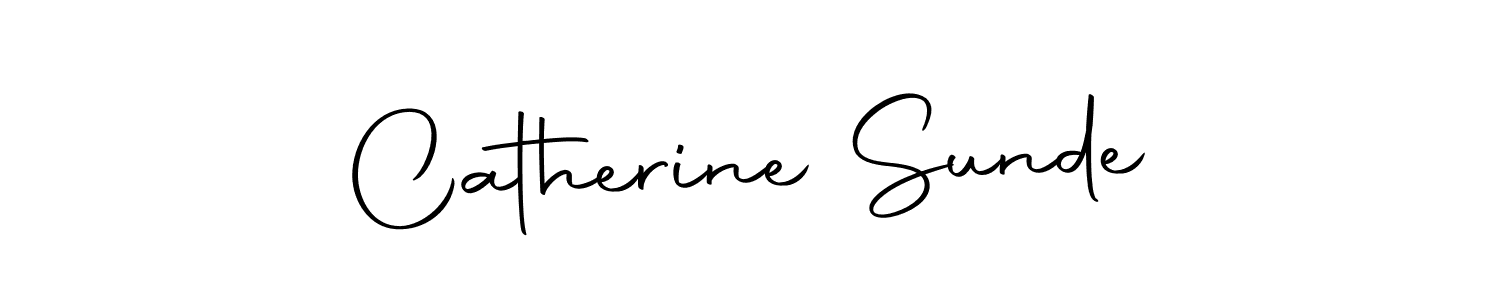 Create a beautiful signature design for name Catherine Sunde. With this signature (Autography-DOLnW) fonts, you can make a handwritten signature for free. Catherine Sunde signature style 10 images and pictures png