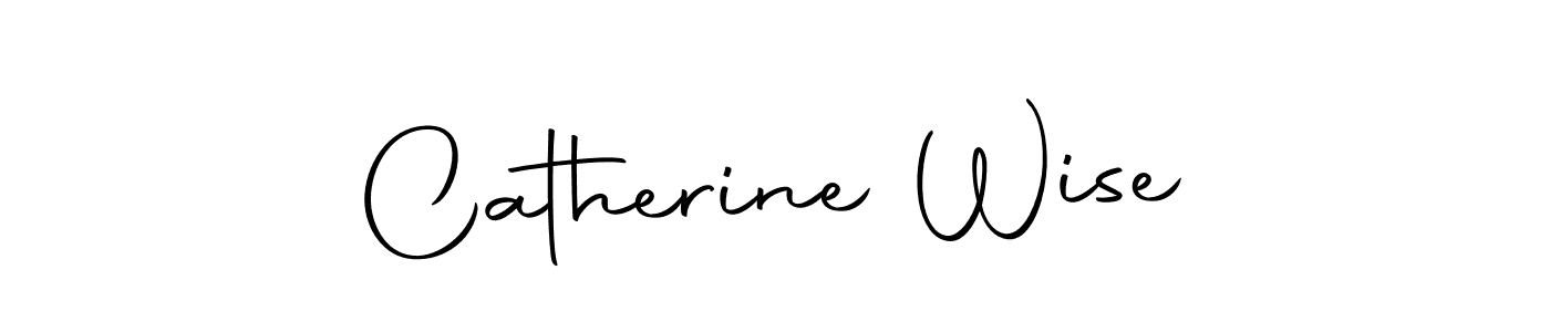 You should practise on your own different ways (Autography-DOLnW) to write your name (Catherine Wise) in signature. don't let someone else do it for you. Catherine Wise signature style 10 images and pictures png