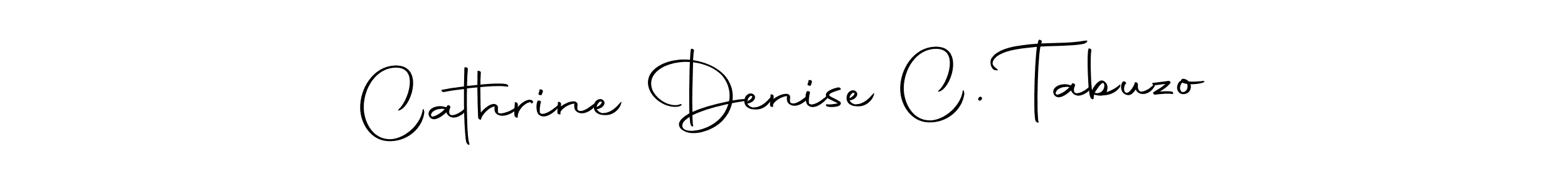 Create a beautiful signature design for name Cathrine Denise C. Tabuzo. With this signature (Autography-DOLnW) fonts, you can make a handwritten signature for free. Cathrine Denise C. Tabuzo signature style 10 images and pictures png